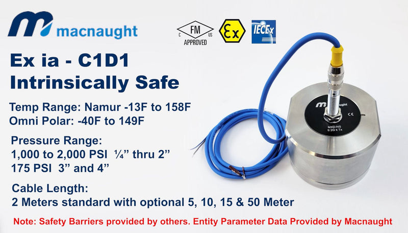 Macnaught MX Intrinsically Safe Flow Meters